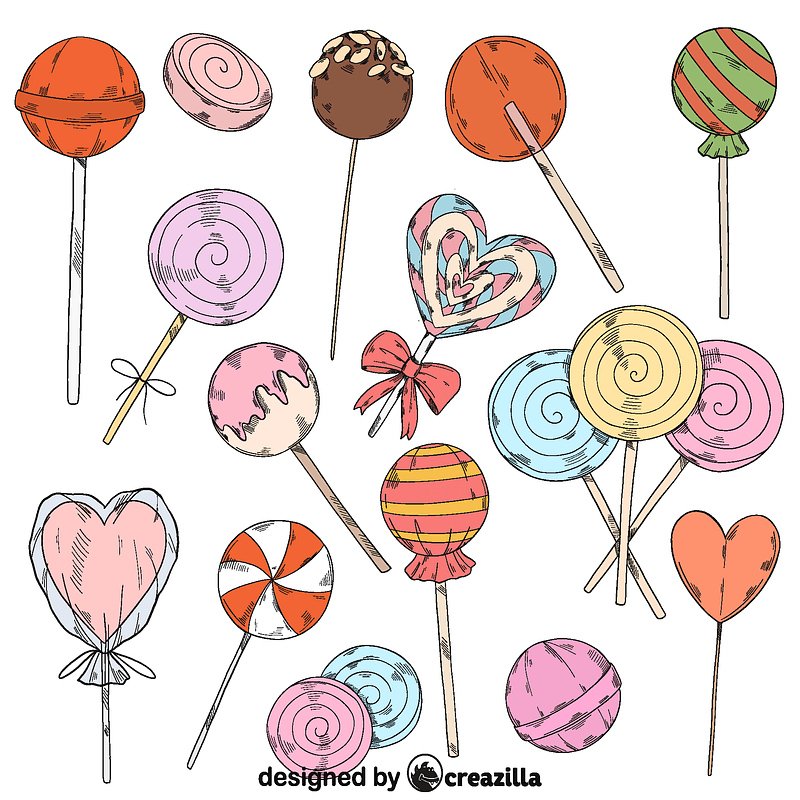 Set of lollipop