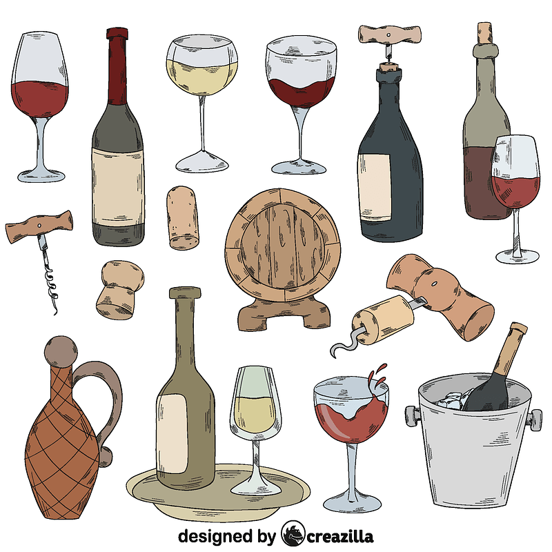 Set of wine
