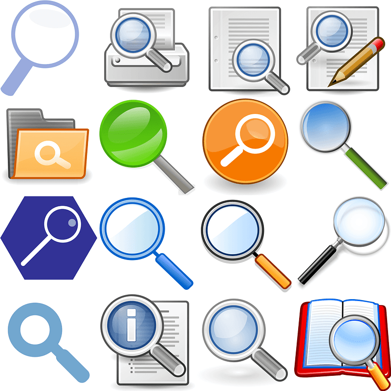 Magnifying Glass Icons