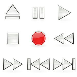 Media Play Buttons Icons
