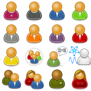 Set of Persons Users Icons