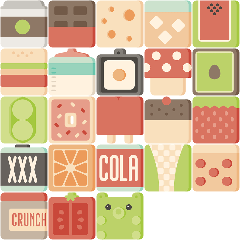 Food Cubies Icons