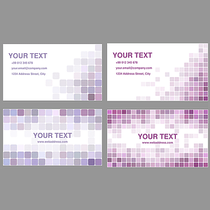 Set of Business Handyman Cards with Tiles
