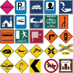 372 Road Signs of Colombia