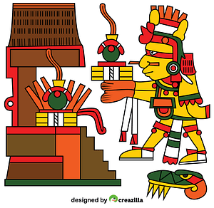 Xiuhtecuhtli Aztec God of Fire, Day and Heat