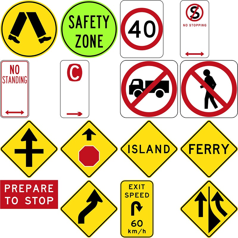 175 panneaux de signalisation en Australie
