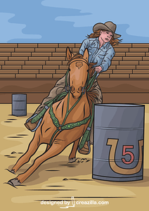 Horse Barrel Racing