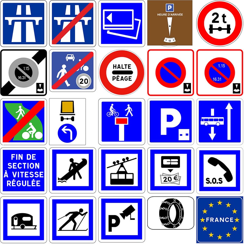 102 Road Signs of France