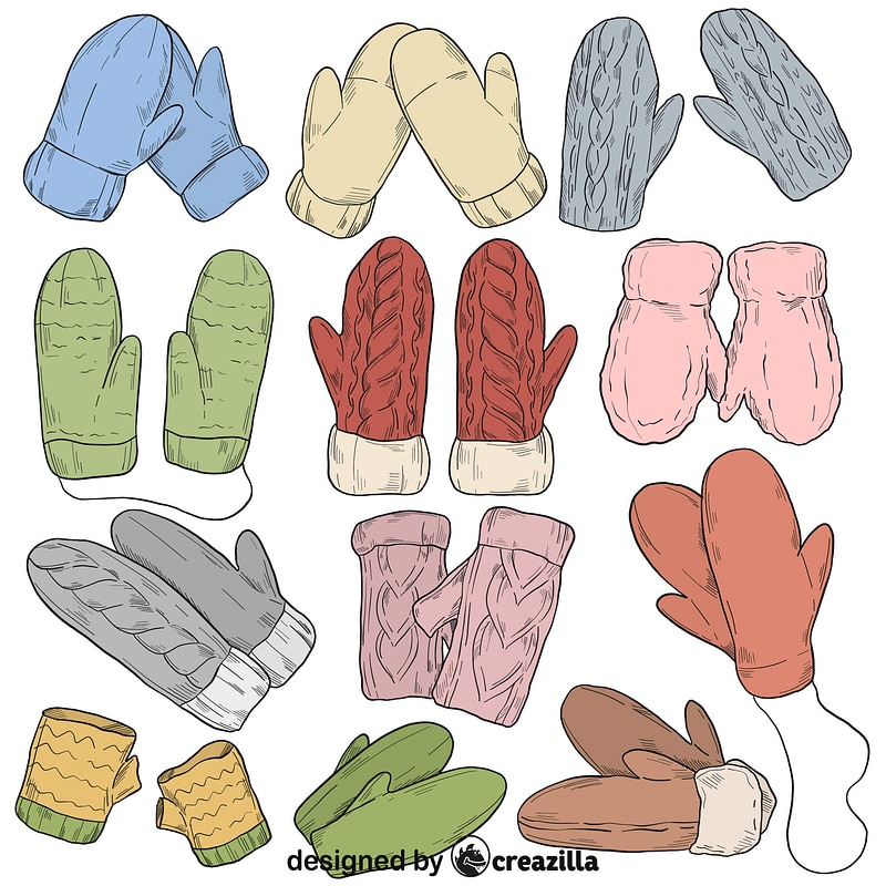 Set of mittens