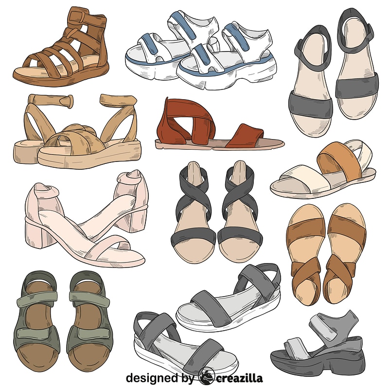 Set of sandals