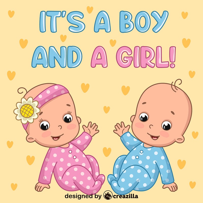 Twins boy and girl