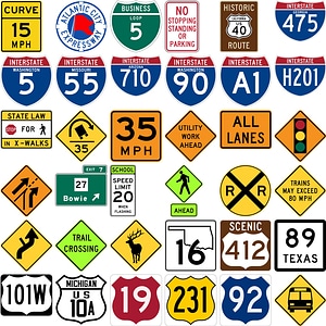 1000+ Road Signs in USA