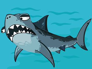 Cartoon shark