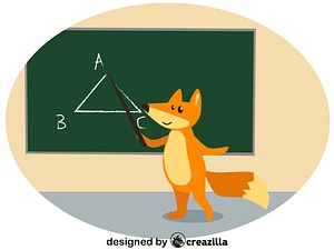 Animals at school - fox