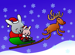 Santa bunny