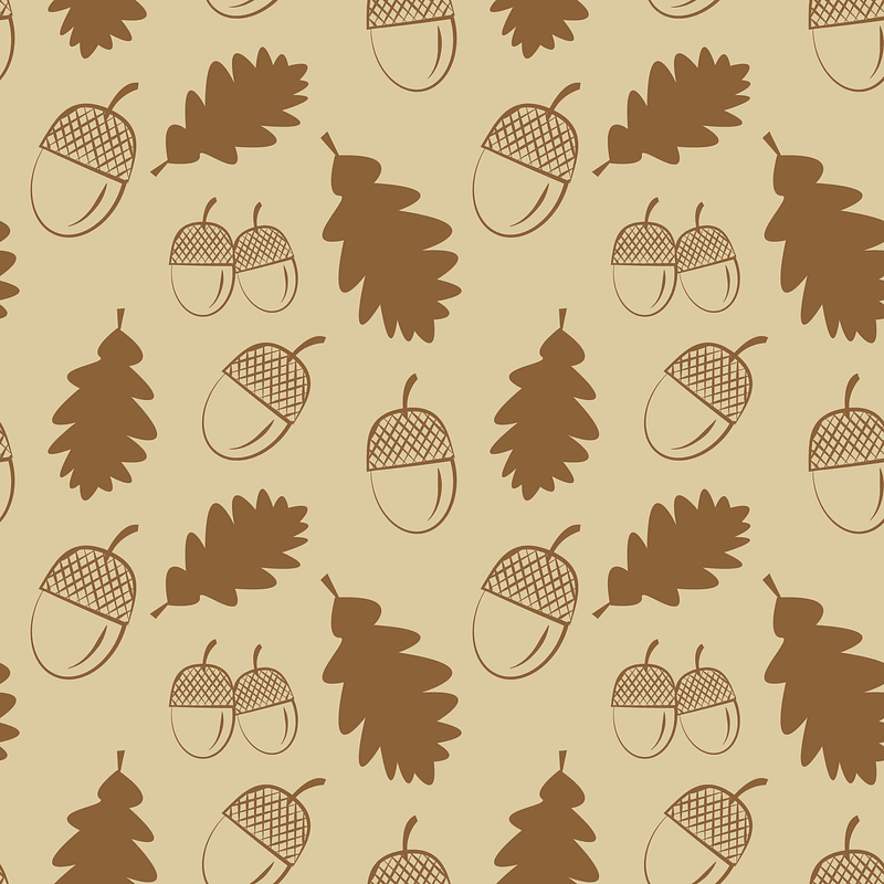 Acorn Fallen Leaves