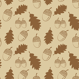 Acorn Fallen Leaves