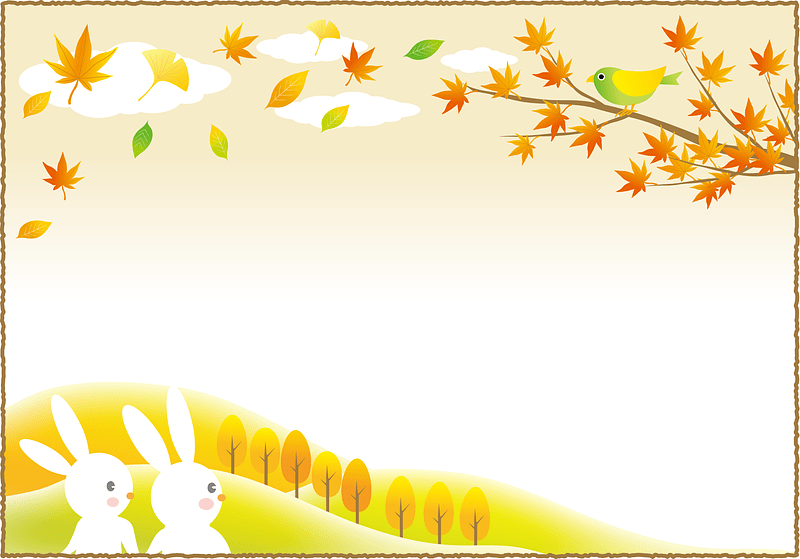 Rabbits Maple Autumn