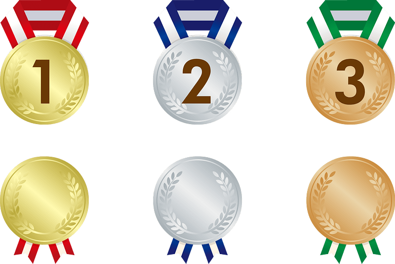 Gold Silver Bronze Medal