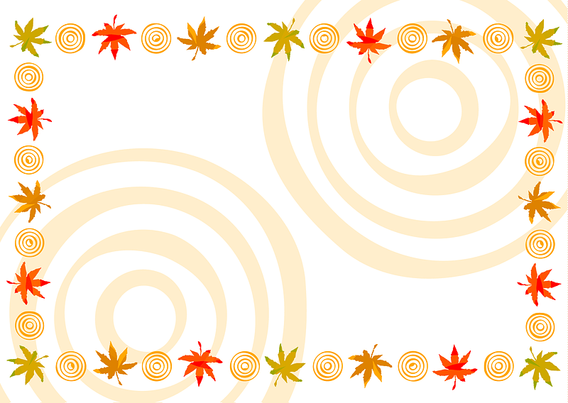 Maple Autumn Leaves Frame