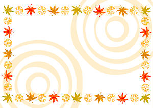 Maple Autumn Leaves Frame