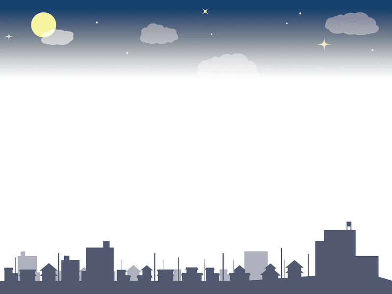 Night Sky Cityscape Frame