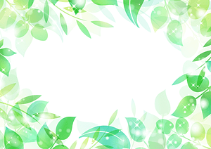 Green Leaves Frame