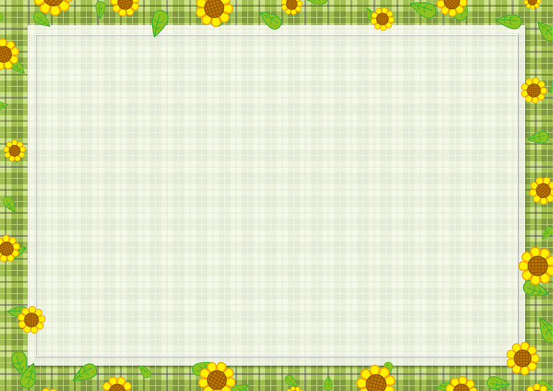 Sunflower Check Pattern Frame