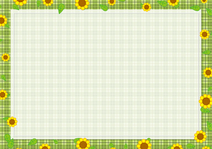 Sunflower Check Pattern Frame