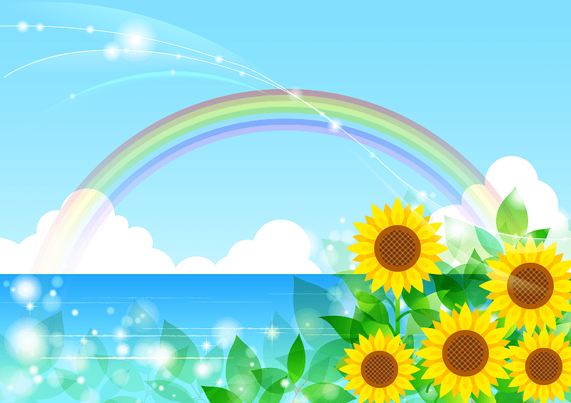 Sunflower Rainbow Sea