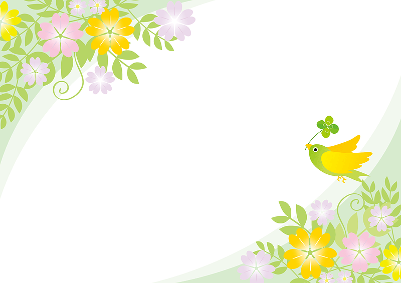 Flower Bird Frame