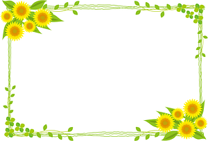 Sunflower Clover Frame