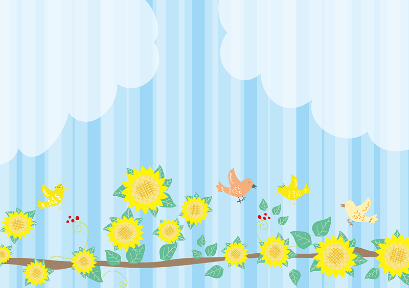 Sunflower Birds Sky
