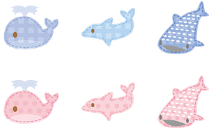 Applique Whale Shark Dolphin