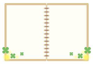 Note Four Leaf Clover