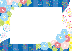 Fireworks Morning Glory Frame