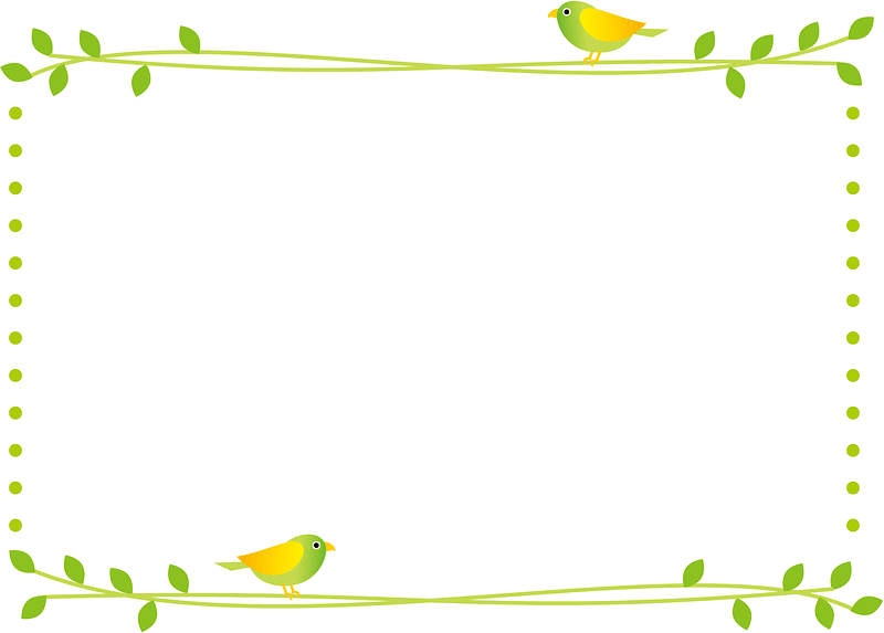 Birds Plants Frame