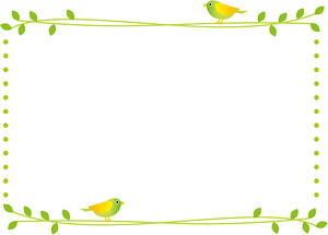 Birds Plants Frame