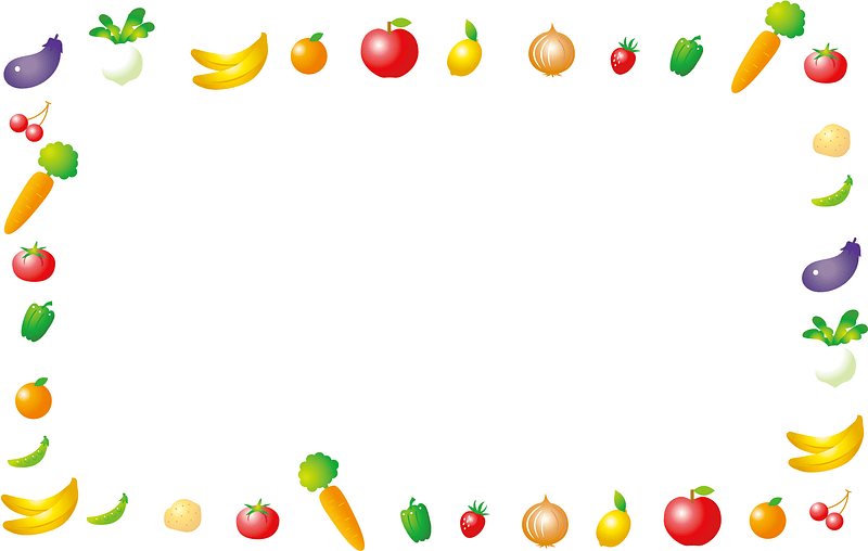 Vegetables Fruits Frame