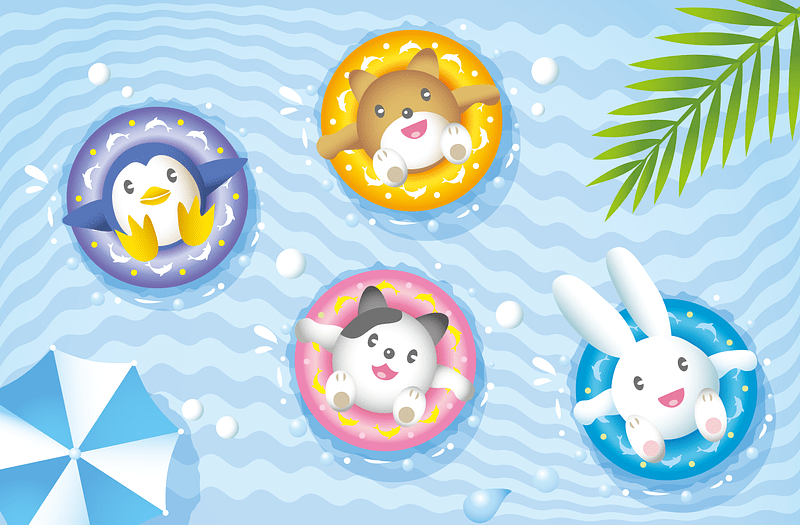 Animal Sea Bathing