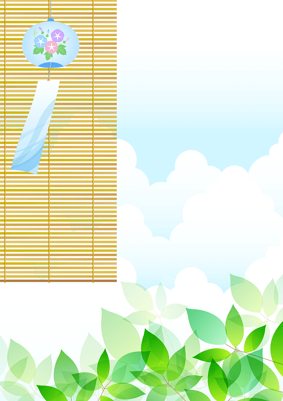 Wind Chime Leaves Sudare