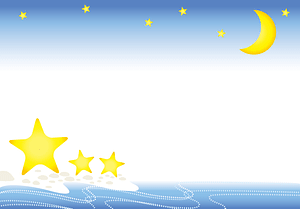 Night Moon Star Frame