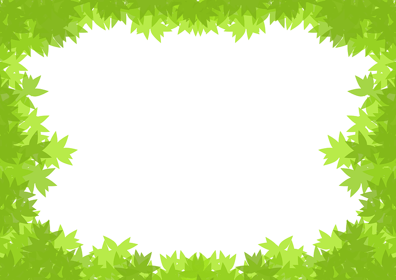 Green Leaves Frame