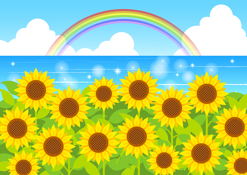 Sunflower Rainbow Sea