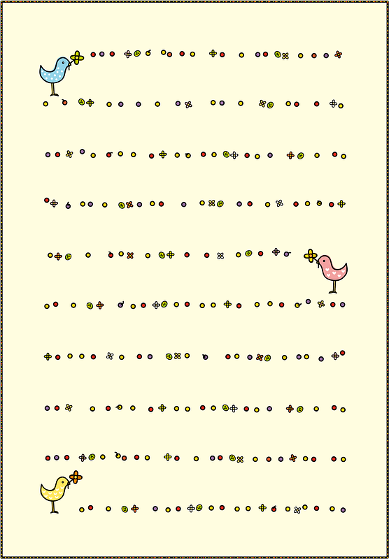 Bird Letter Paper