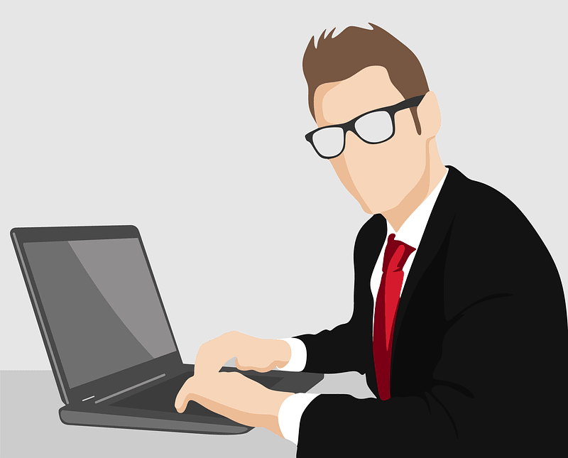 Businessman Laptop