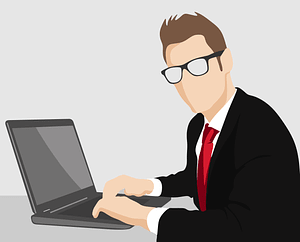 Businessman Laptop