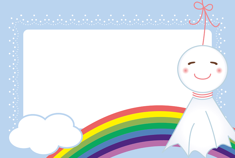 Rainbow Message Card