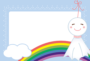 Rainbow Message Card