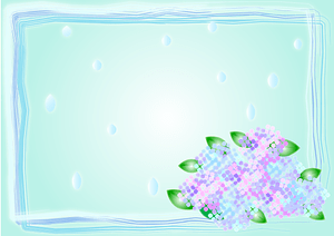 Hydrangea Rain Frame